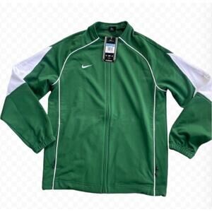 Nike Full-Zip Windbreaker Track Jacket Men's Green & White‎